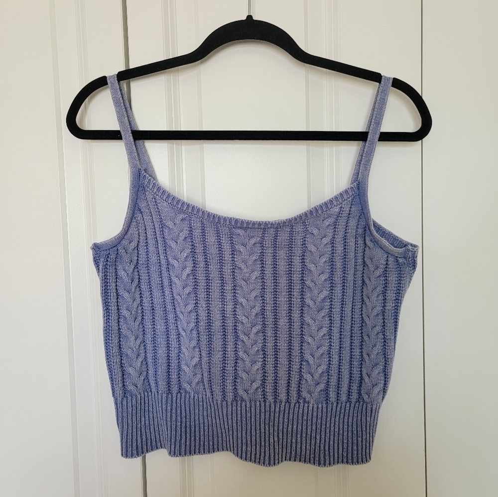 It's our time cropped sweater top